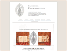 Tablet Screenshot of evangelischer-kirchenbauverein.de